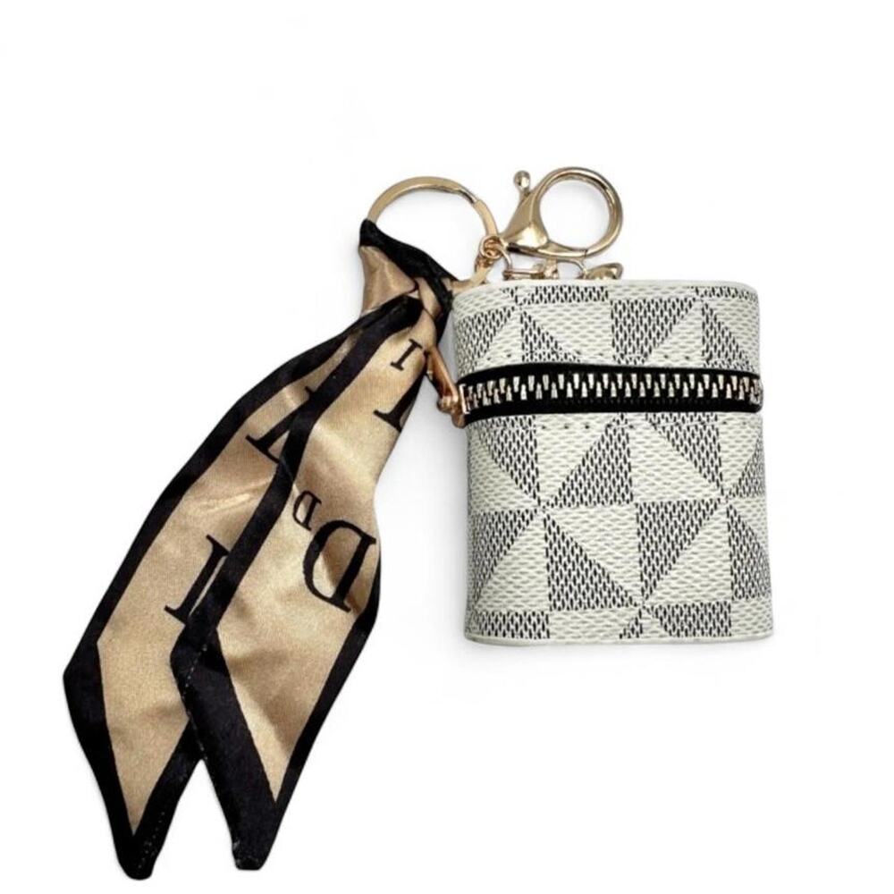 Ear bud holder keychain bag charm new